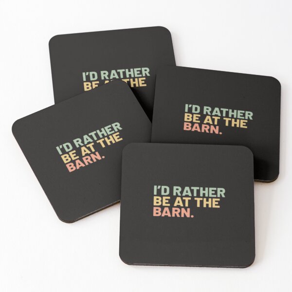 Item preview, Copy of Copy of I'd Rather Be At The Barn_Farm&Country,Horse Lover Gifts, Equestrian,Farm Girl, Farmer designed and sold by Sophistical.