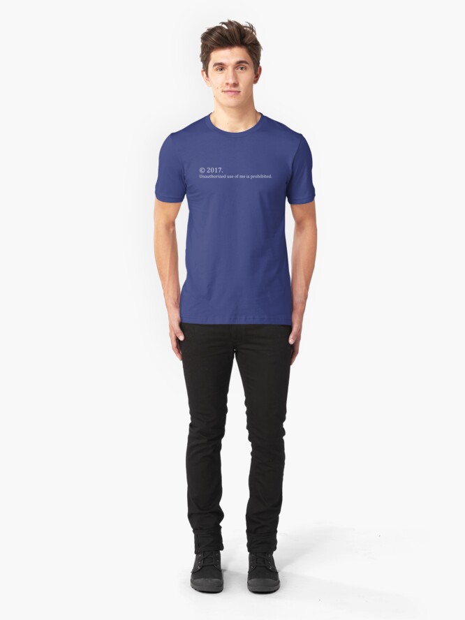 Alternate view of Copyright Me 2017 Slim Fit T-Shirt