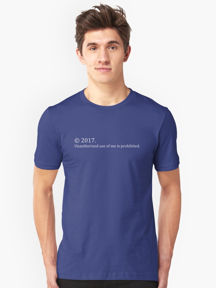 Alternate view of Copyright Me 2017 Slim Fit T-Shirt