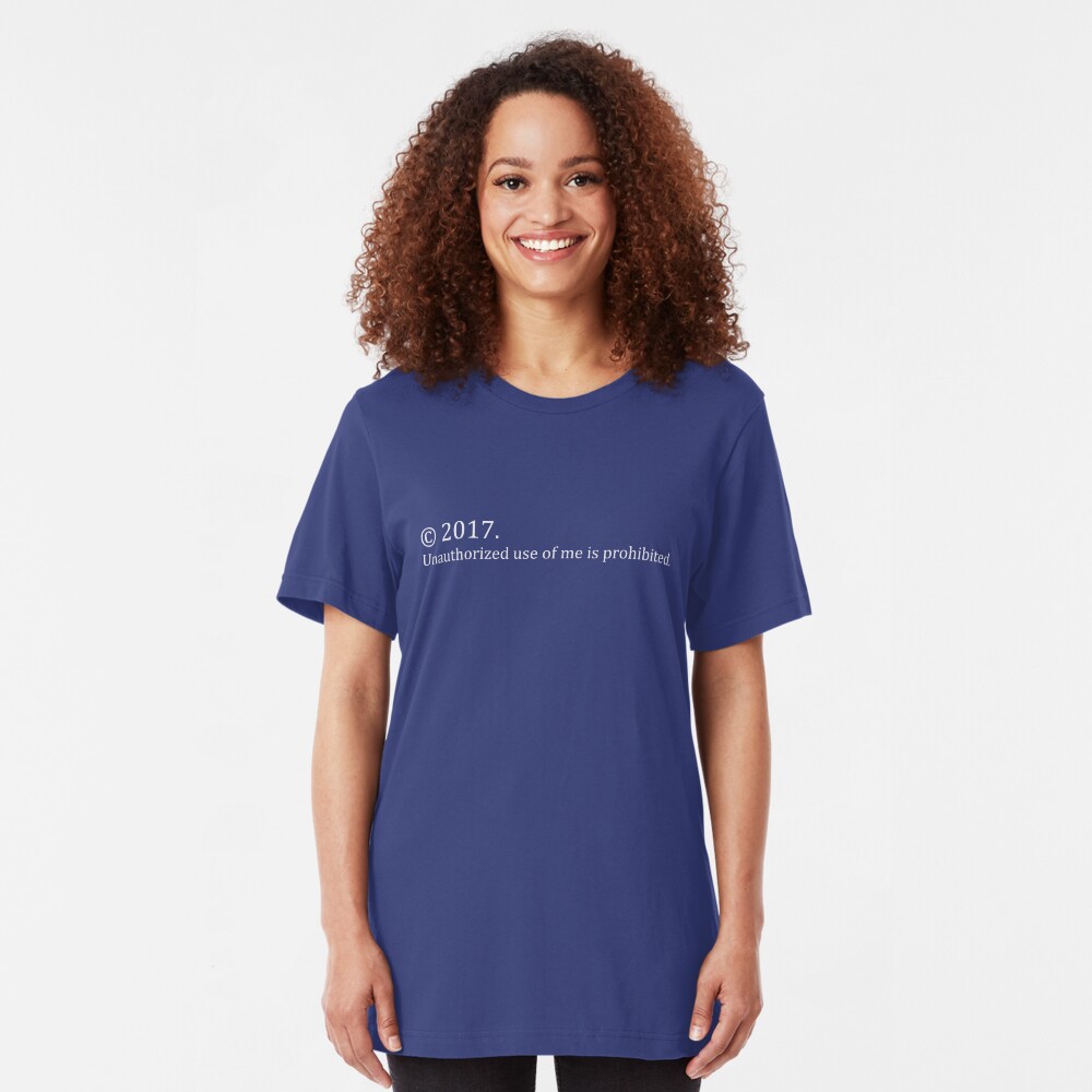 Copyright Me 2017 Slim Fit T-Shirt