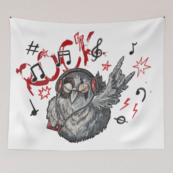 Item preview, Rocking pigeon - ROCK version designed and sold by monksealmoon.