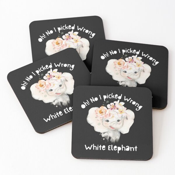 Item preview, Oh no I Picked Wrong flowery White Elephant  designed and sold by ShopTwentyFour.