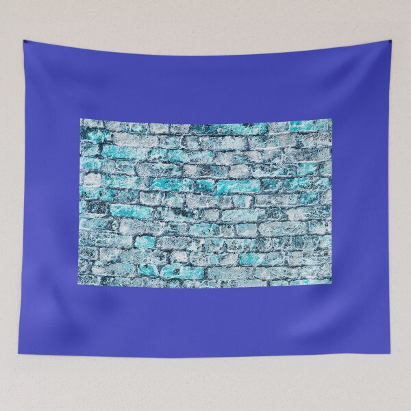 Item preview, Old Brick Wall Blue Effects designed and sold by eddiebarronshop.