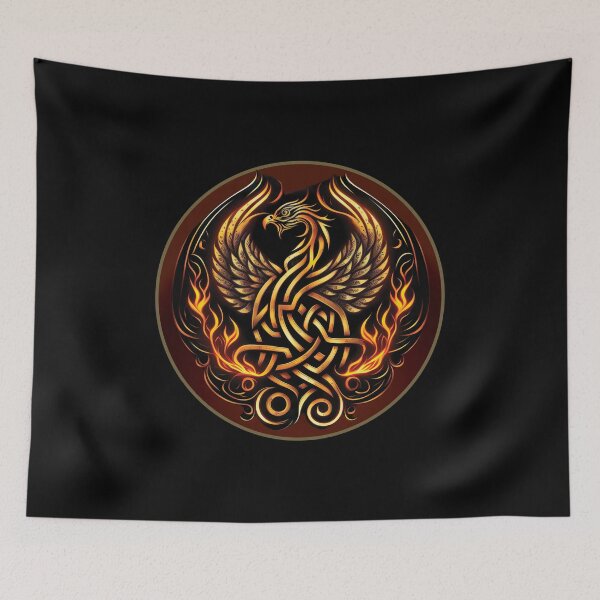 Item preview, phoenix fire: symbol Celtic knot designed and sold by nicestr.