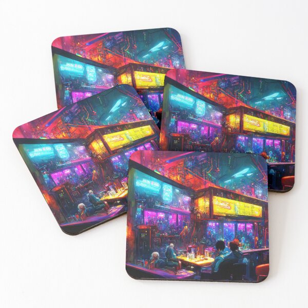 Item preview, Neon-Cyberpunk Dive Bar 3 designed and sold by Styxiann.