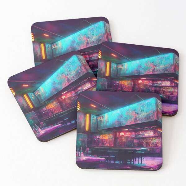 Item preview, Neon-Cyberpunk Dive Bar 5 designed and sold by Styxiann.