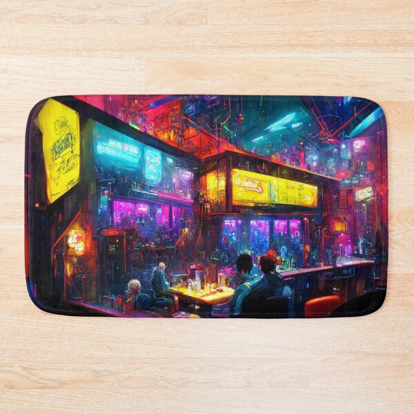 Item preview, Neon-Cyberpunk Dive Bar 3 designed and sold by Styxiann.