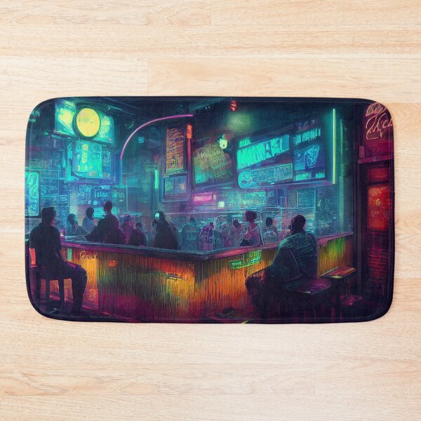 Item preview, Neon-Cyberpunk Dive Bar 4 designed and sold by Styxiann.