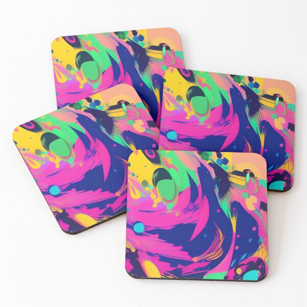 Item preview, Colorful Abstract Splatter Paint Design designed and sold by bandjdesigns.