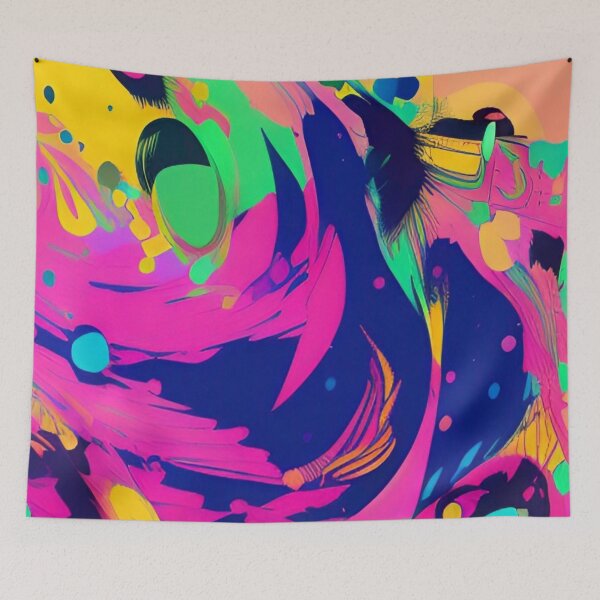Item preview, Colorful Abstract Splatter Paint Design designed and sold by bandjdesigns.