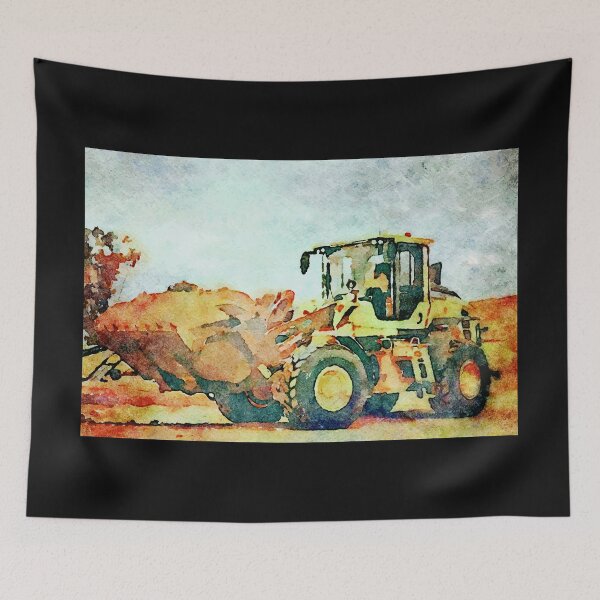 Item preview, Front End Loader Watercolor Painting designed and sold by tangerinespeedo.