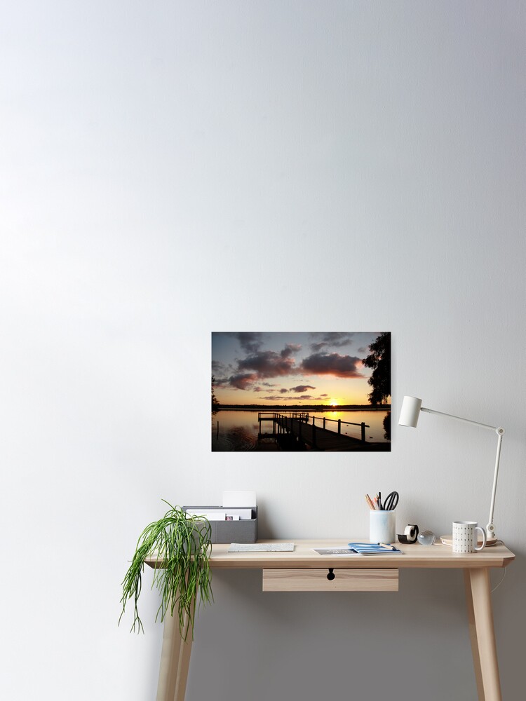 Thumbnail 1 of 3, Poster, Sunrise over Lake Joondalup designed and sold by Andreas Koepke.