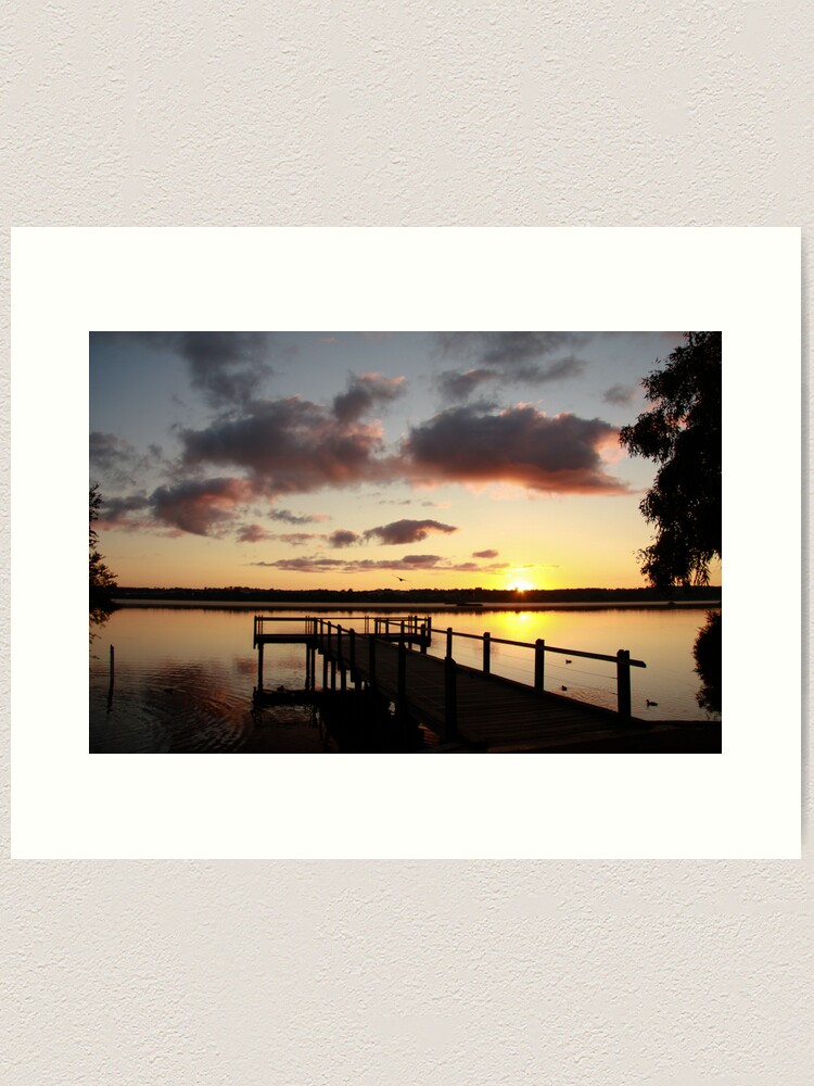 Alternate view of Sunrise over Lake Joondalup Art Print
