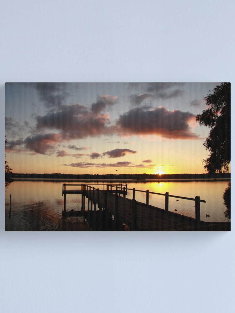 Thumbnail 1 of 3, Canvas Print, Sunrise over Lake Joondalup designed and sold by mistered.