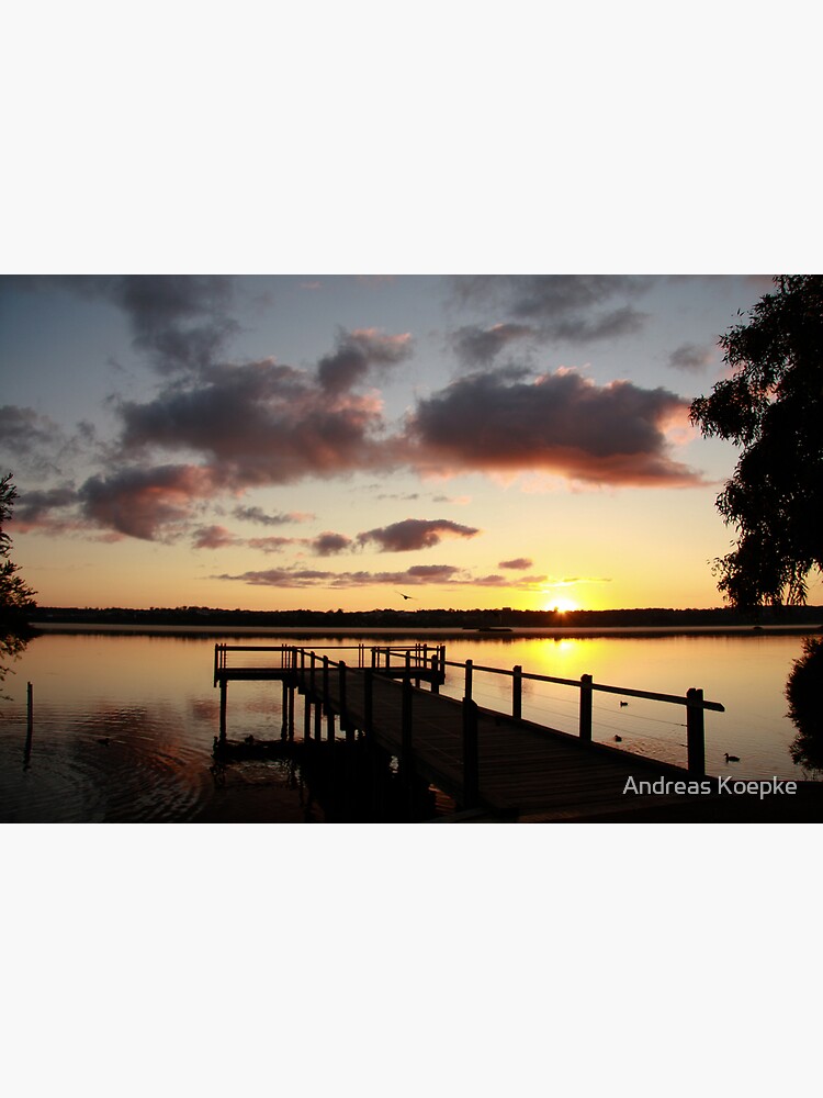 Thumbnail 2 of 2, Postcard, Sunrise over Lake Joondalup designed and sold by mistered.