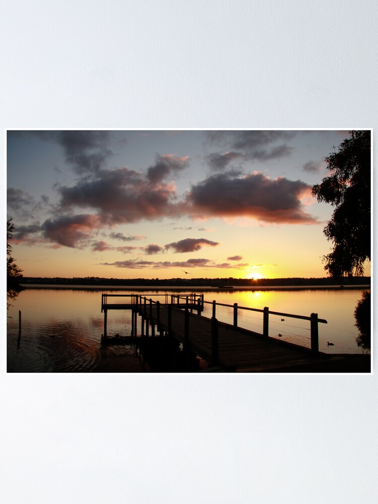 Thumbnail 2 of 3, Poster, Sunrise over Lake Joondalup designed and sold by mistered.