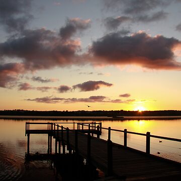 Artwork thumbnail, Sunrise over Lake Joondalup by Andreas Koepke