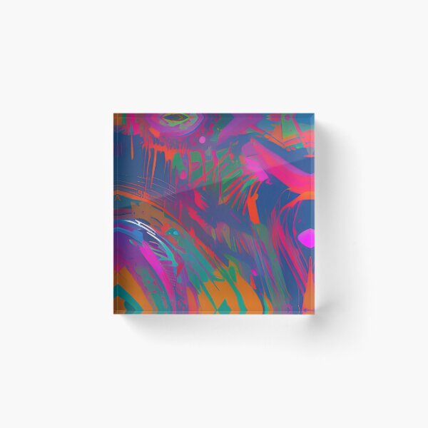 Item preview, Colorful Psychedelic Splatter Paint Design designed and sold by bandjdesigns.