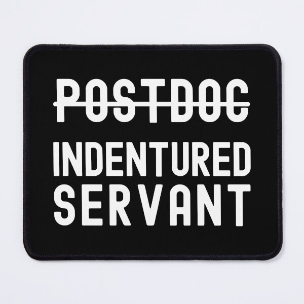 Item preview, Postdoc Indentured Servant - Funny Professor, Professor Humor, Full Professor, Professor Gift, Associate Professor, Tenure Gift, Assistant Professor, Retired Professor designed and sold by jadedscientist.