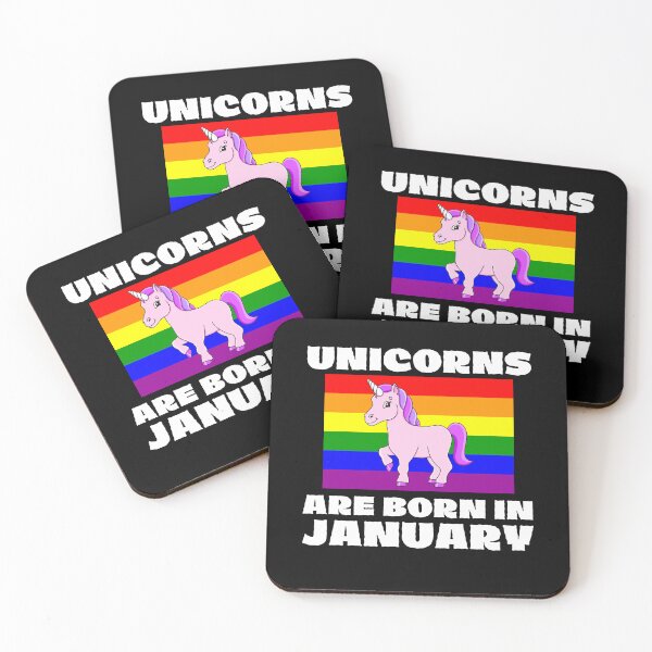 Item preview, Unicorns are born in january designed and sold by Diamaber.