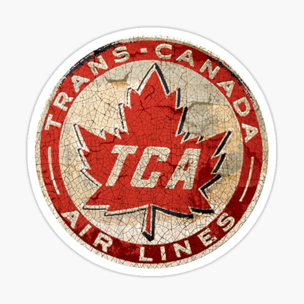 Trans Canada Airlines vintage sign TCA Sticker