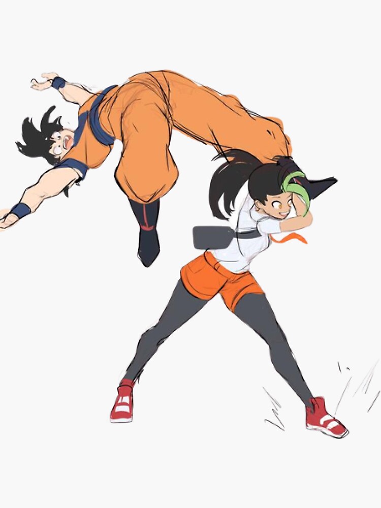 But Can She Beat Goku Sticker For Sale By Kader0038 Redbubble 9911