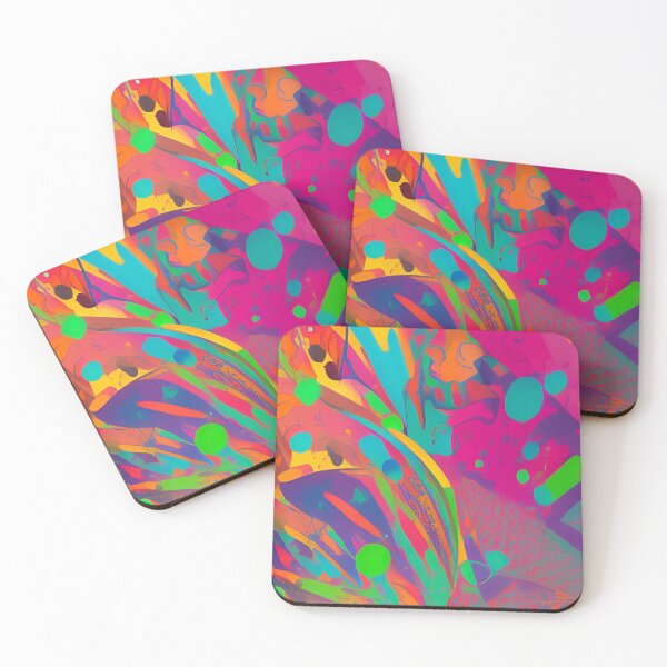 Item preview, Colorful Psychedelic Splatter Paint Design designed and sold by bandjdesigns.