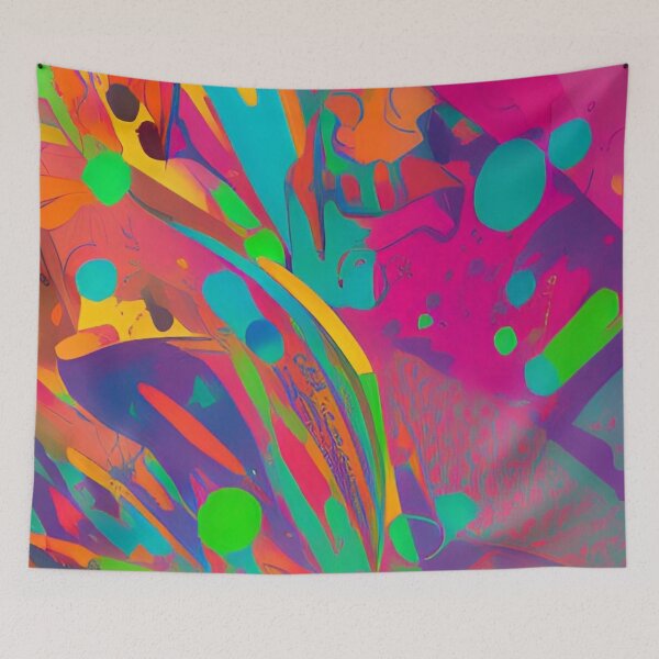 Item preview, Colorful Psychedelic Splatter Paint Design designed and sold by bandjdesigns.