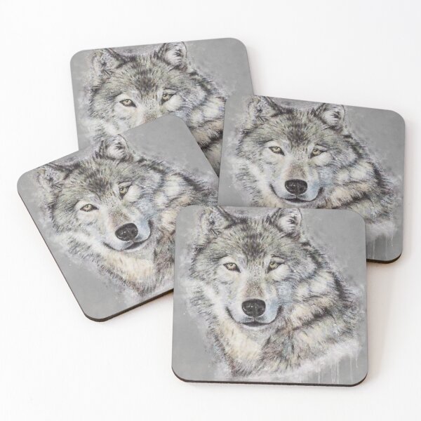 Item preview, Leader of the pack:Watercolor Wolf Head- Watercolour Colorful Wolves animal Transparent designed and sold by MAEffects.