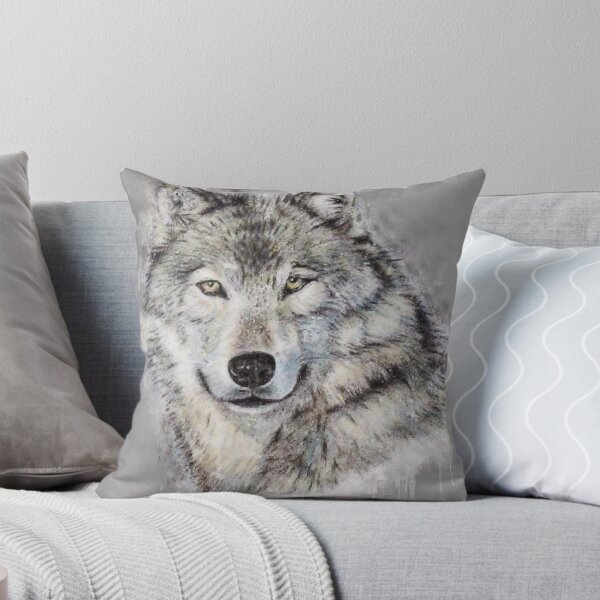 Artikelvorschau, Rudelführer: Aquarell Wolfskopf - Aquarell Bunte Wölfe Tier Transparent entworfen und verkauft von MAEffects.