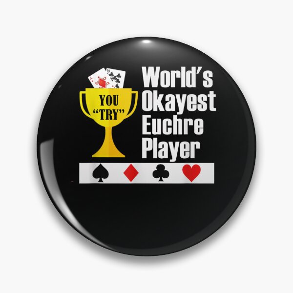 Item preview, World's Okayest Euchre Player, Funny Euchre Gamer Gift  designed and sold by ThePatternArt  ⭐⭐⭐⭐⭐.