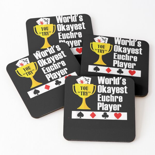 Item preview, World's Okayest Euchre Player, Funny Euchre Gamer Gift  designed and sold by ThePatternArt  ⭐⭐⭐⭐⭐.