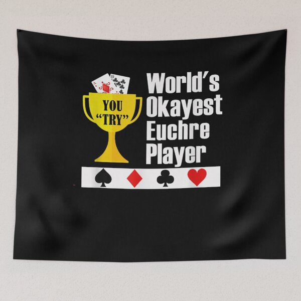 Item preview, World's Okayest Euchre Player, Funny Euchre Gamer Gift  designed and sold by ThePatternArt  ⭐⭐⭐⭐⭐.