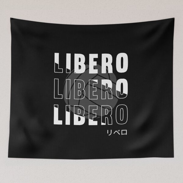 Item preview, Japanese Volleyball Libero Typography designed and sold by SnazzyStyles.