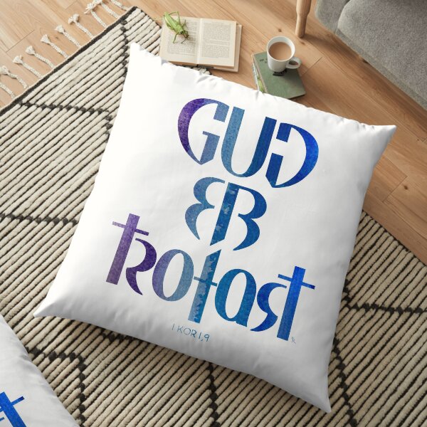 Gud er trofast Floor Pillow