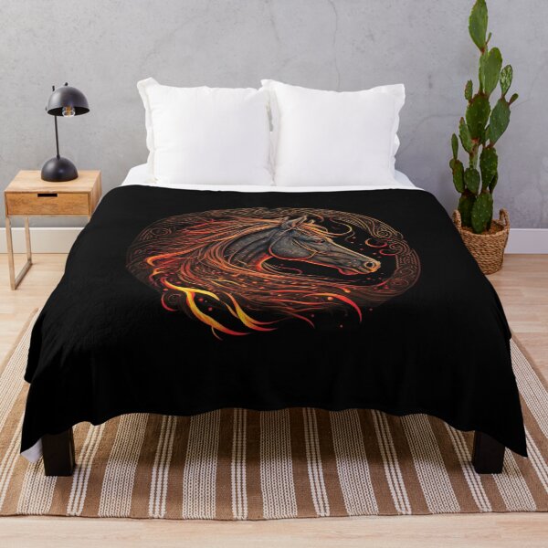 Item preview, Horse Face : Running horse face | Running horse in the fire designed and sold by nicestr.