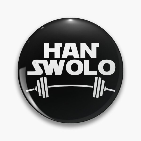 Item preview, Han Swolo Gym Weightlifting Funny designed and sold by GeorgiHeyward.