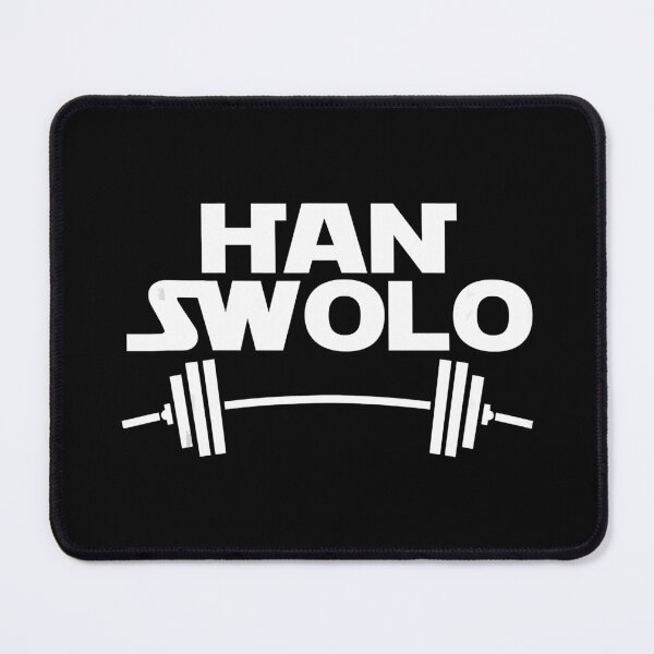 Item preview, Han Swolo Gym Weightlifting Funny designed and sold by GeorgiHeyward.