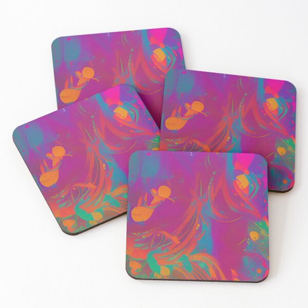 Item preview, Colorful Abstract Psychedelic Splatter Paint Design designed and sold by bandjdesigns.