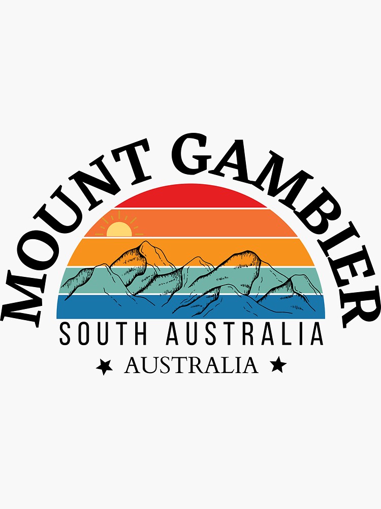 "Mount Gambier, South Australia" Sticker for Sale by SkwK Redbubble