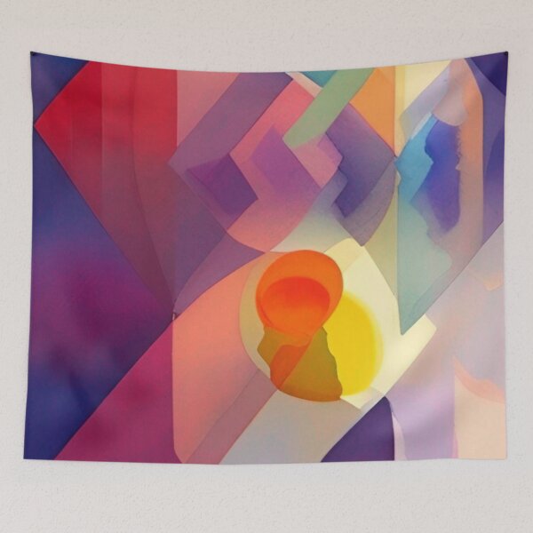 Item preview, Colorful Abstract Geometrical Pattern Design designed and sold by bandjdesigns.