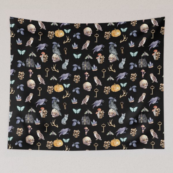 Item preview, Cute spooky fall Halloween goth nature designed and sold by TheWaterBirds.