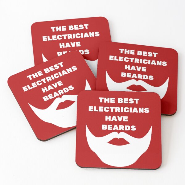 Item preview, The Best Electricians Have Beards White designed and sold by Indra Agrawal.