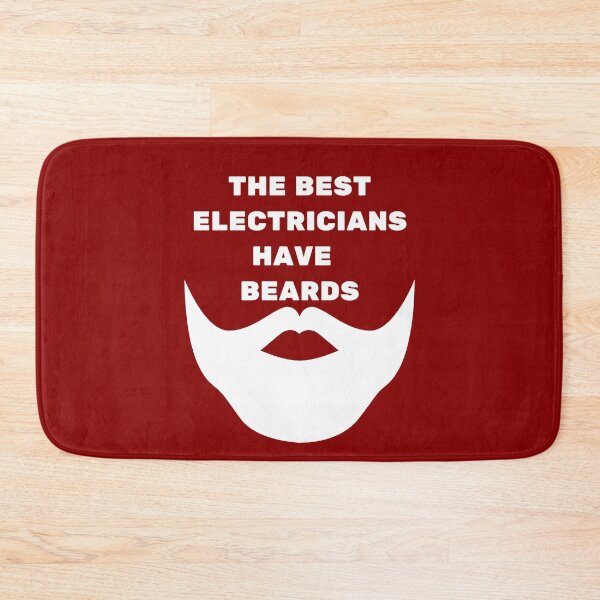 Item preview, The Best Electricians Have Beards White designed and sold by Indra Agrawal.