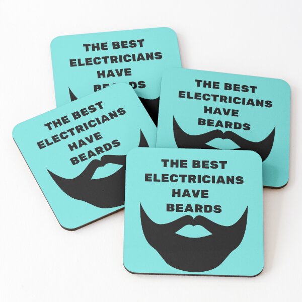 Item preview, The Best Electricians Have Beards Black designed and sold by Indra Agrawal.
