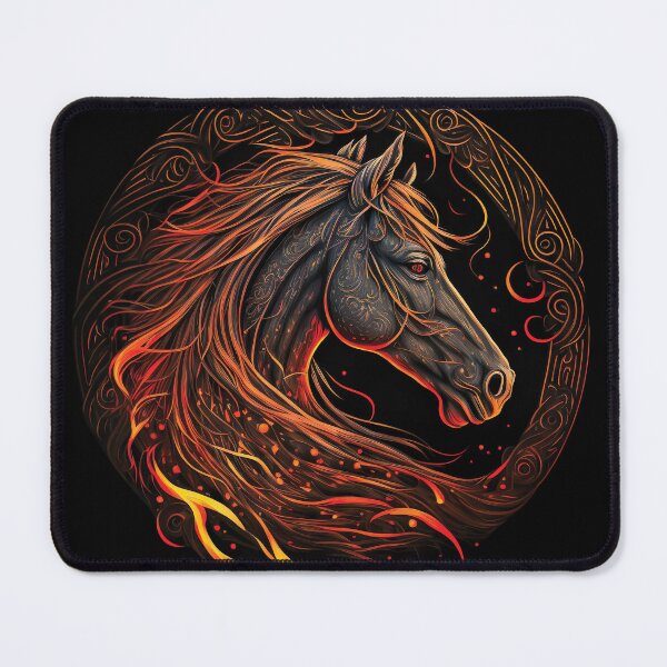 Item preview, Horse Face : Running horse face | Running horse in the fire designed and sold by nicestr.