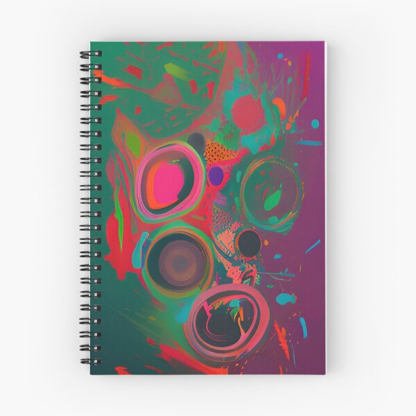 Item preview, Colorful Abstract Psychedelic Splatter Paint Design designed and sold by bandjdesigns.