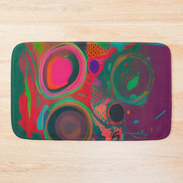 Item preview, Colorful Abstract Psychedelic Splatter Paint Design designed and sold by bandjdesigns.
