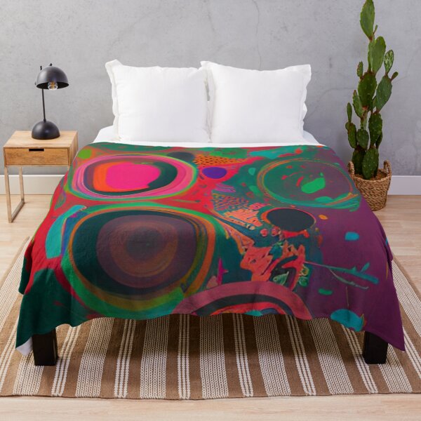 Item preview, Colorful Abstract Psychedelic Splatter Paint Design designed and sold by bandjdesigns.