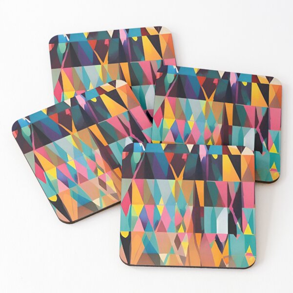 Item preview, Colorful Abstract Geometrical Pattern Design designed and sold by bandjdesigns.